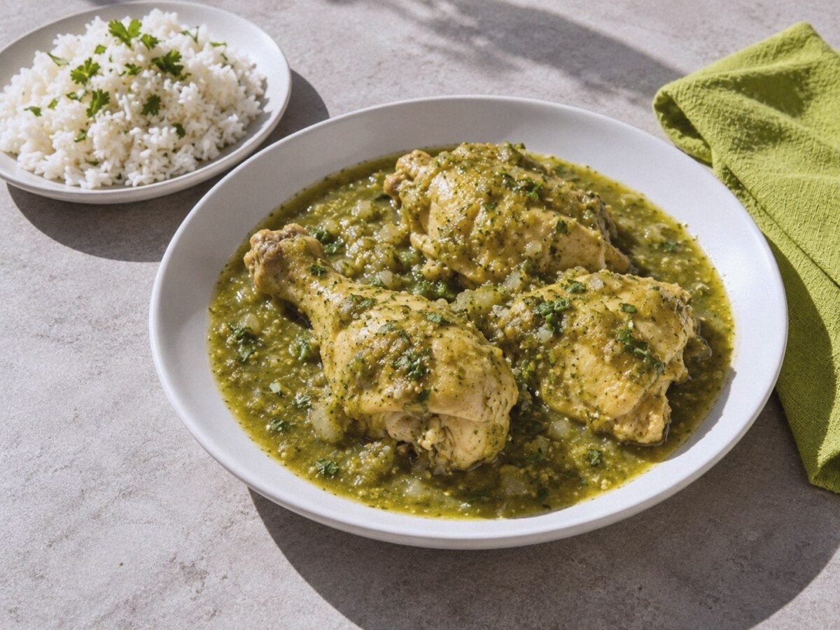 Pollo en salsa verde